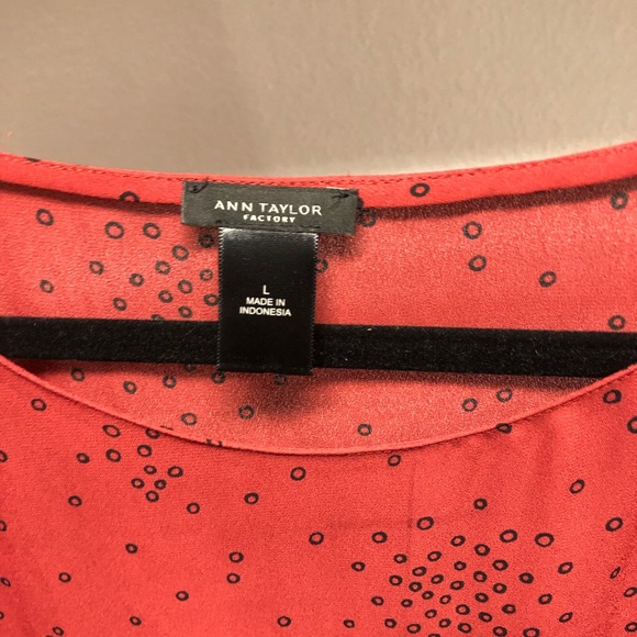 Ann Taylor Red Blouse - Picture 2 of 3